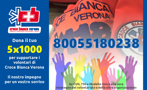 5x1000 croce bianca verona